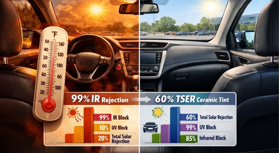 The TSER Myth: Why ‘99% IR Rejection’ Doesn’t Always Mean a Cool Car.